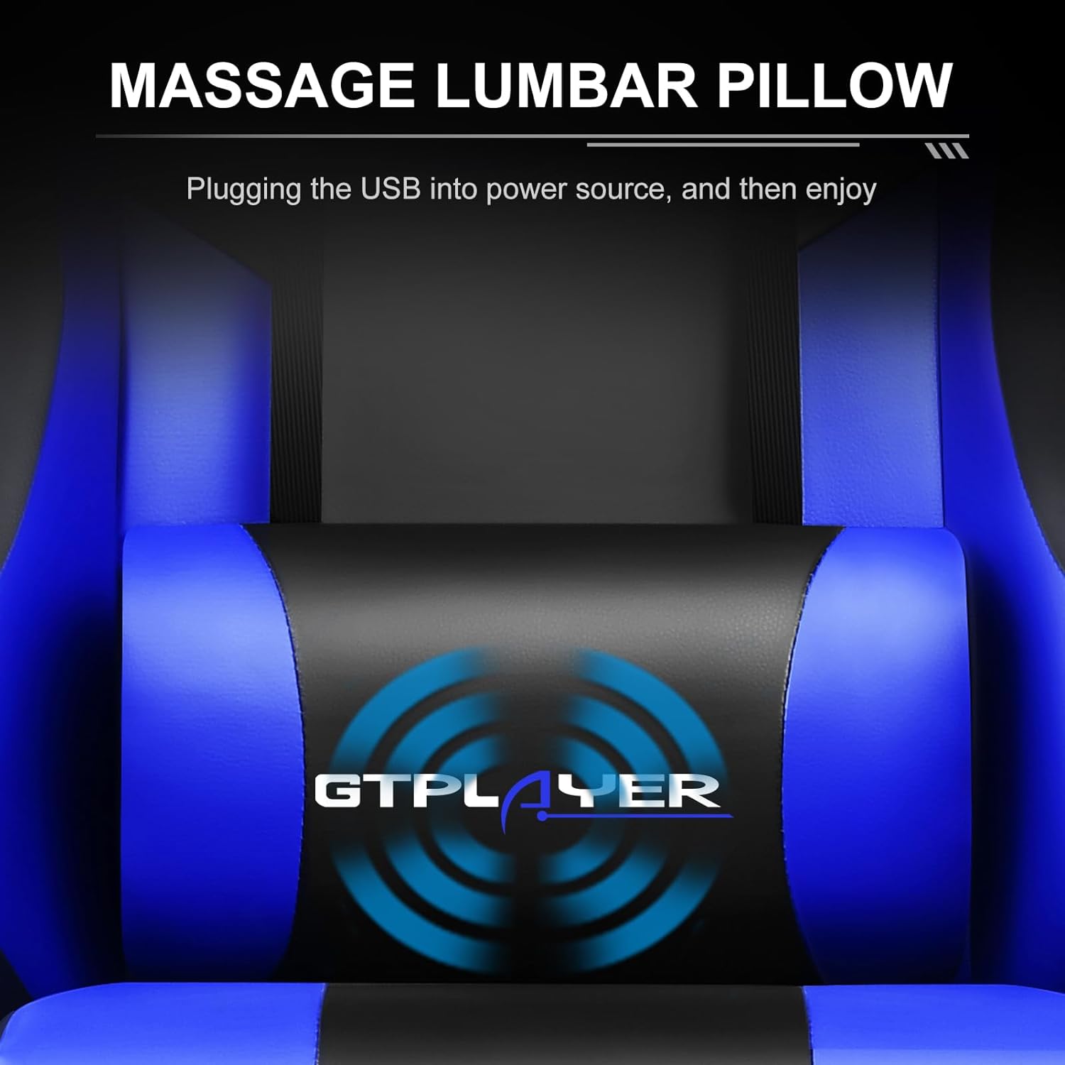 GTPLAYER Gaming Chair, Computer Chair with Footrest and Lumbar Support, Height Adjustable Game Chair with 360 -Swivel Seat and Headrest and for Office or Gaming (White)