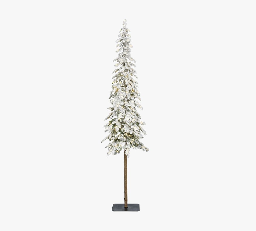 Pre-Lit Snowy Apline Artificial Christmas Tree
