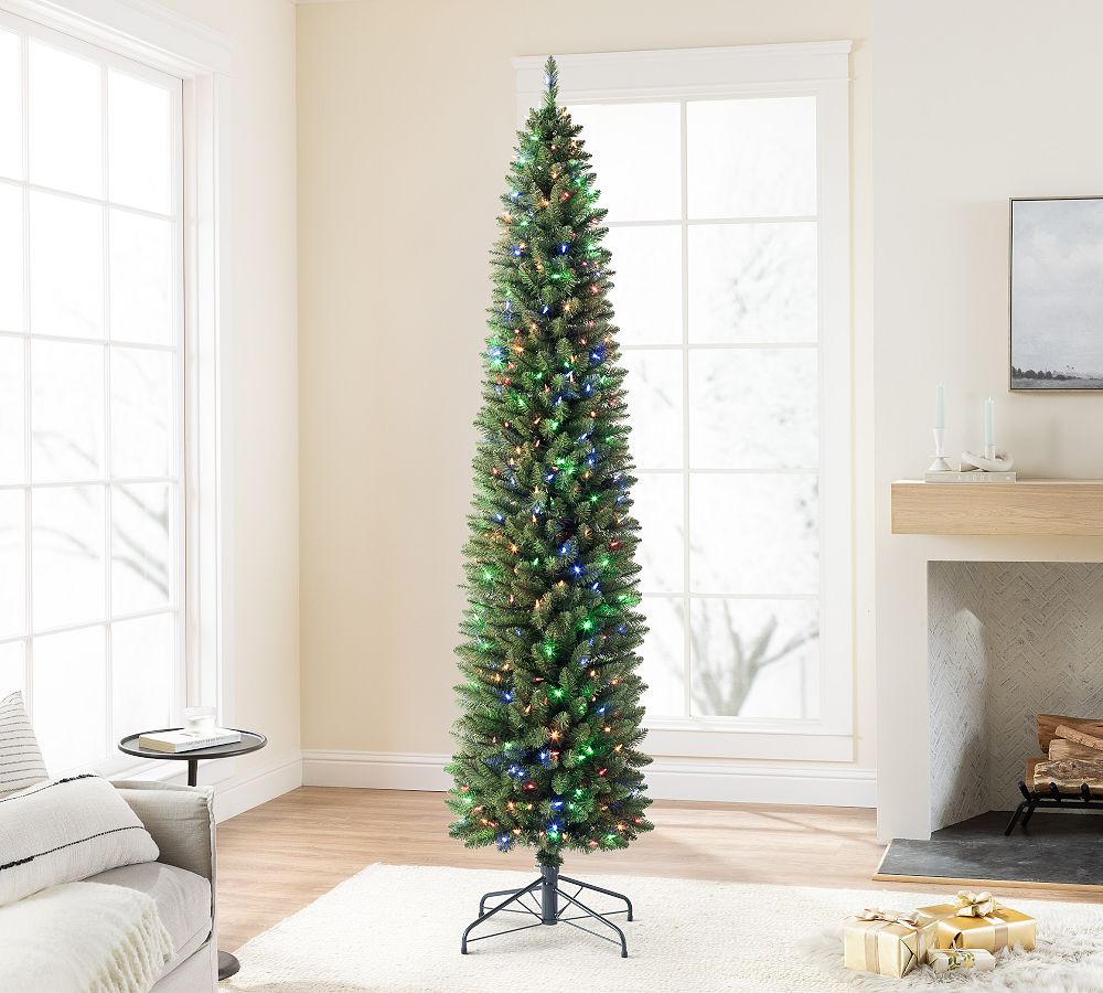 Pre-Lit Empire Pencil Artificial Christmas Tree