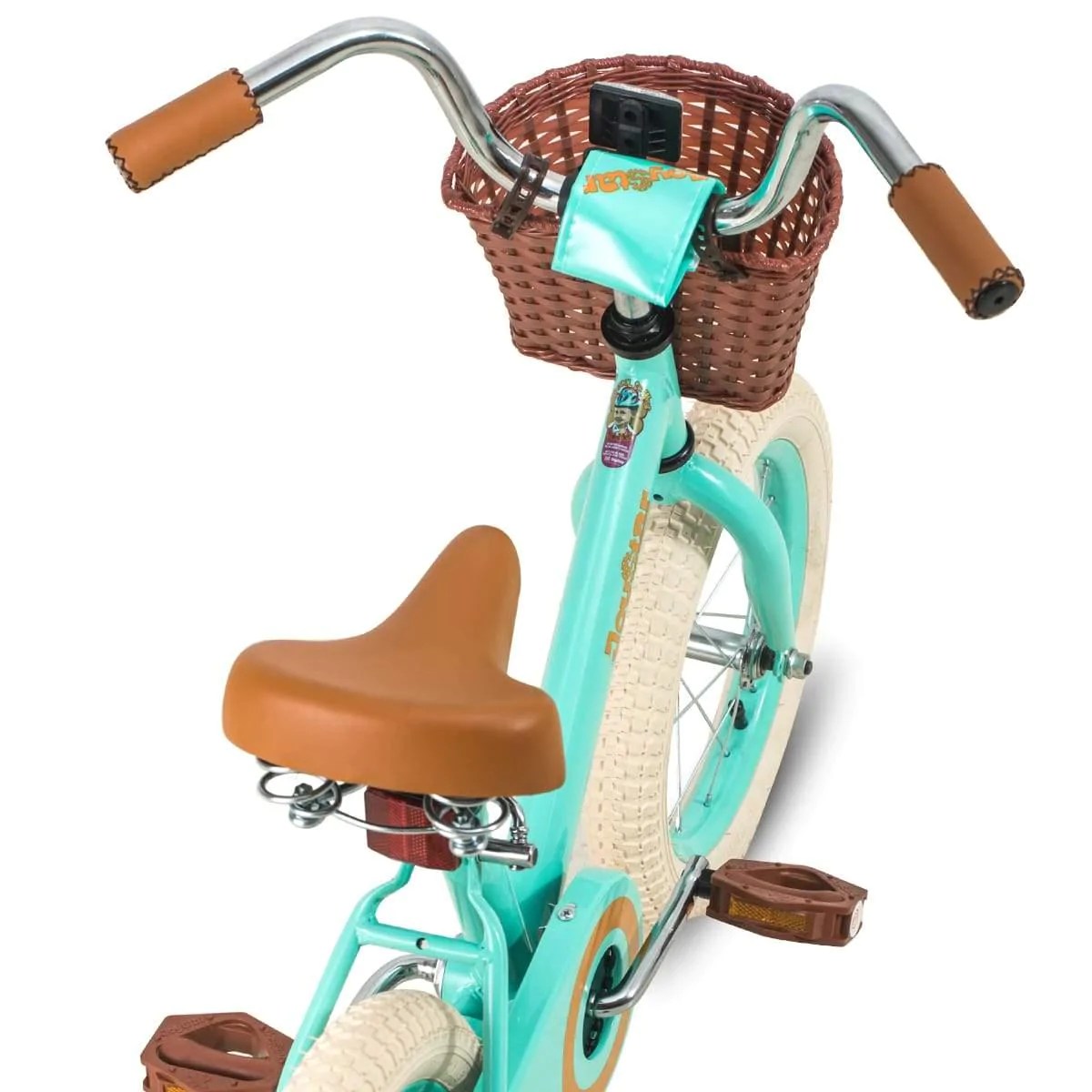 Vintage Kids Bike for 2-9 Years Old Girls & Boys, Children s Bike Cicyle with Basket & Training Wheels