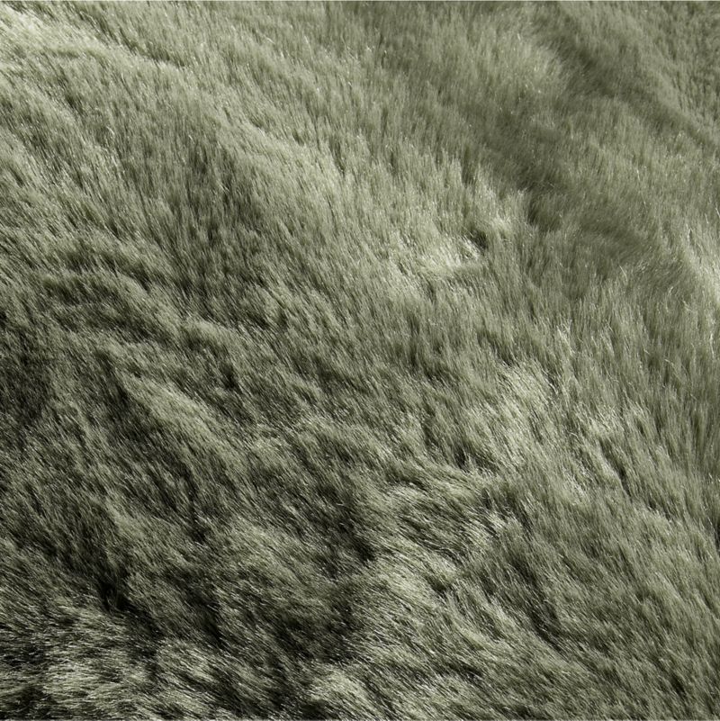 Burnt Green Faux Fur 23