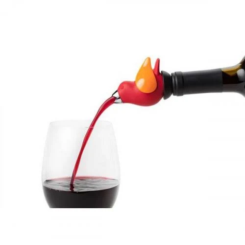 ChirpyTop Wine Pourer (Brown/Copper)