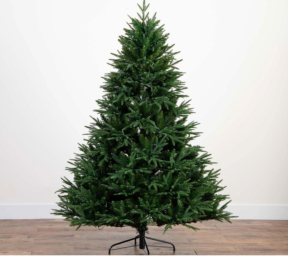 Faux Lit Color-Changing Colorado Blue Spruce Tree