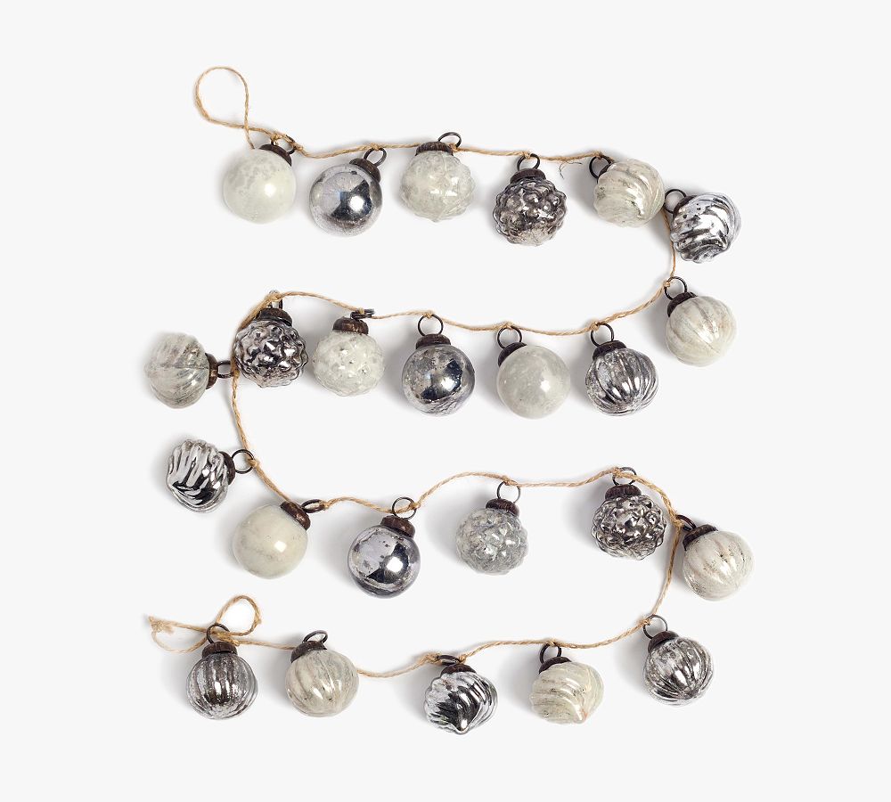 Mouth Blown Ornament Garland - 6'