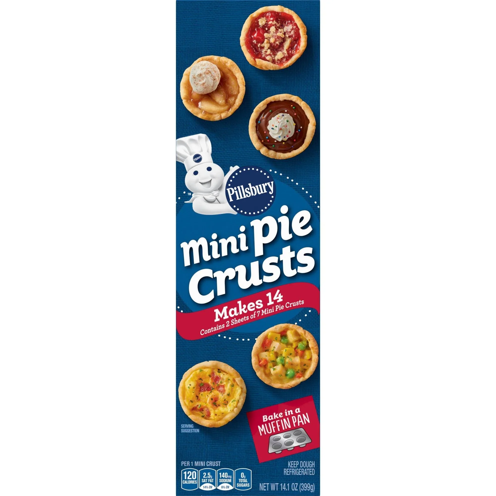 Pillsbury Pie Crusts, Mini - 14.1 oz