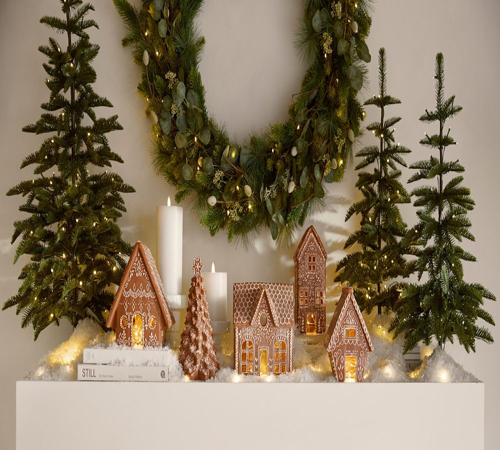 Handcrafted Gingerbread Village Houses