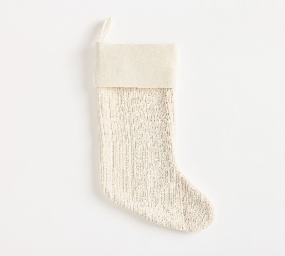Textured Chenille Stocking