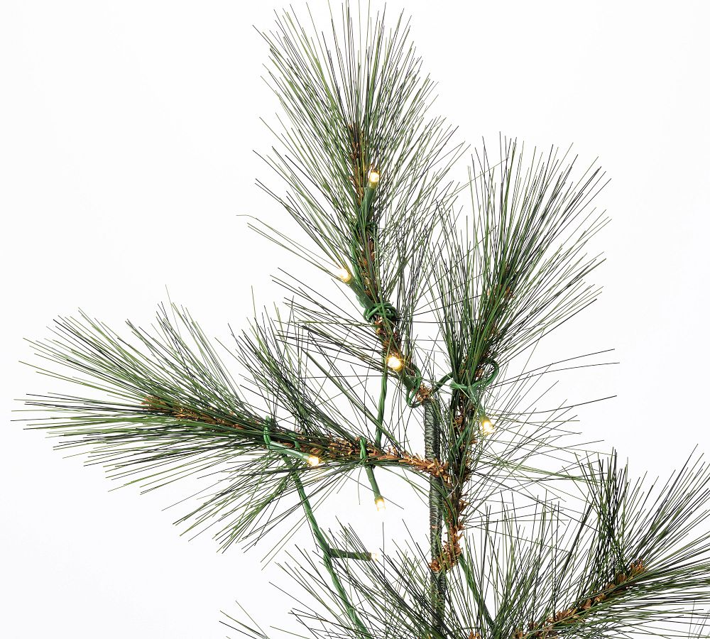 Faux Lit Needle Pine Tree
