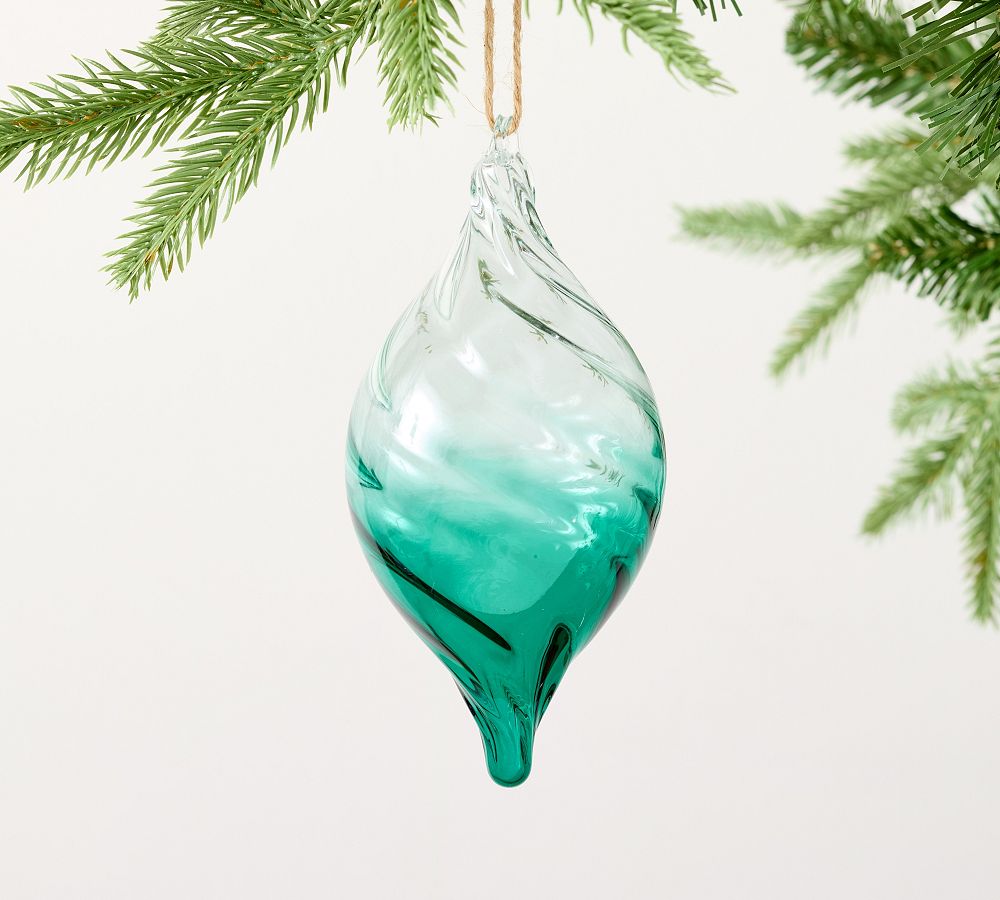 Glass Ombre Finial Ornament