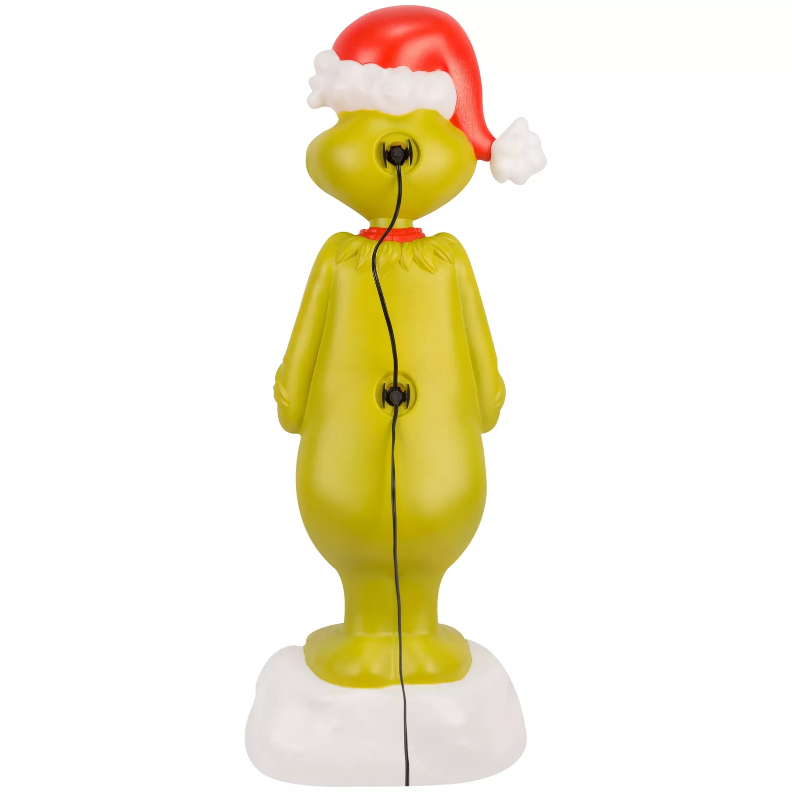 36 in Christmas Lighted Blow Mold Outdoor Decor Grinch with Scarf Dr. Seuss