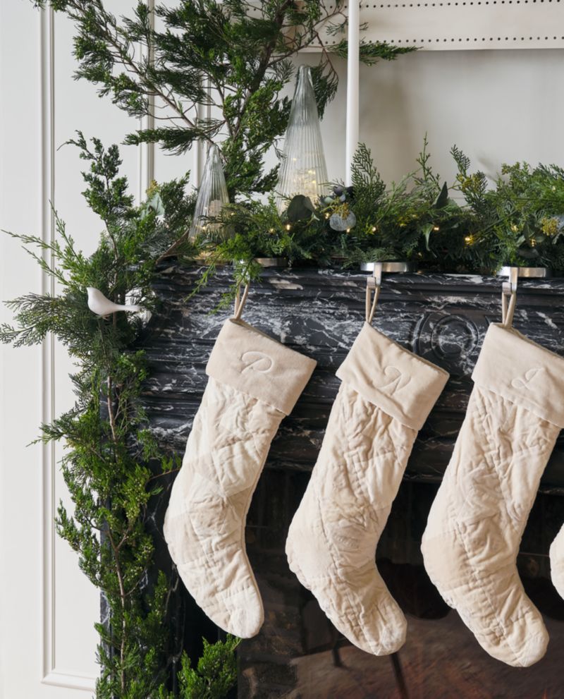 Faux Pre-Lit LED Pine and Eucalyptus Garland 6'