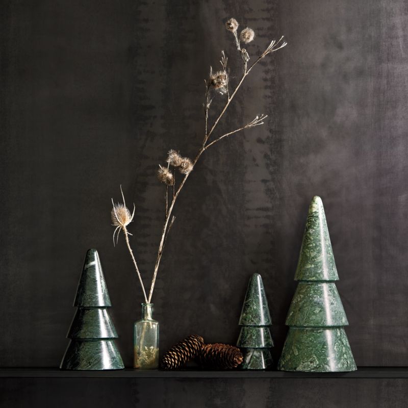 Small Green Marble Christmas Tree 7