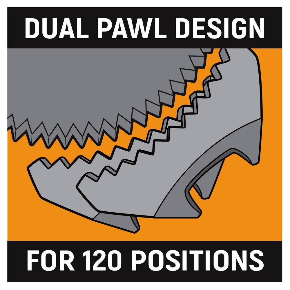 81230P 1/4 in., 3/8 in. and 1/2 in. Drive 120XP Flex Handle Ratchet Set (4-Piece)