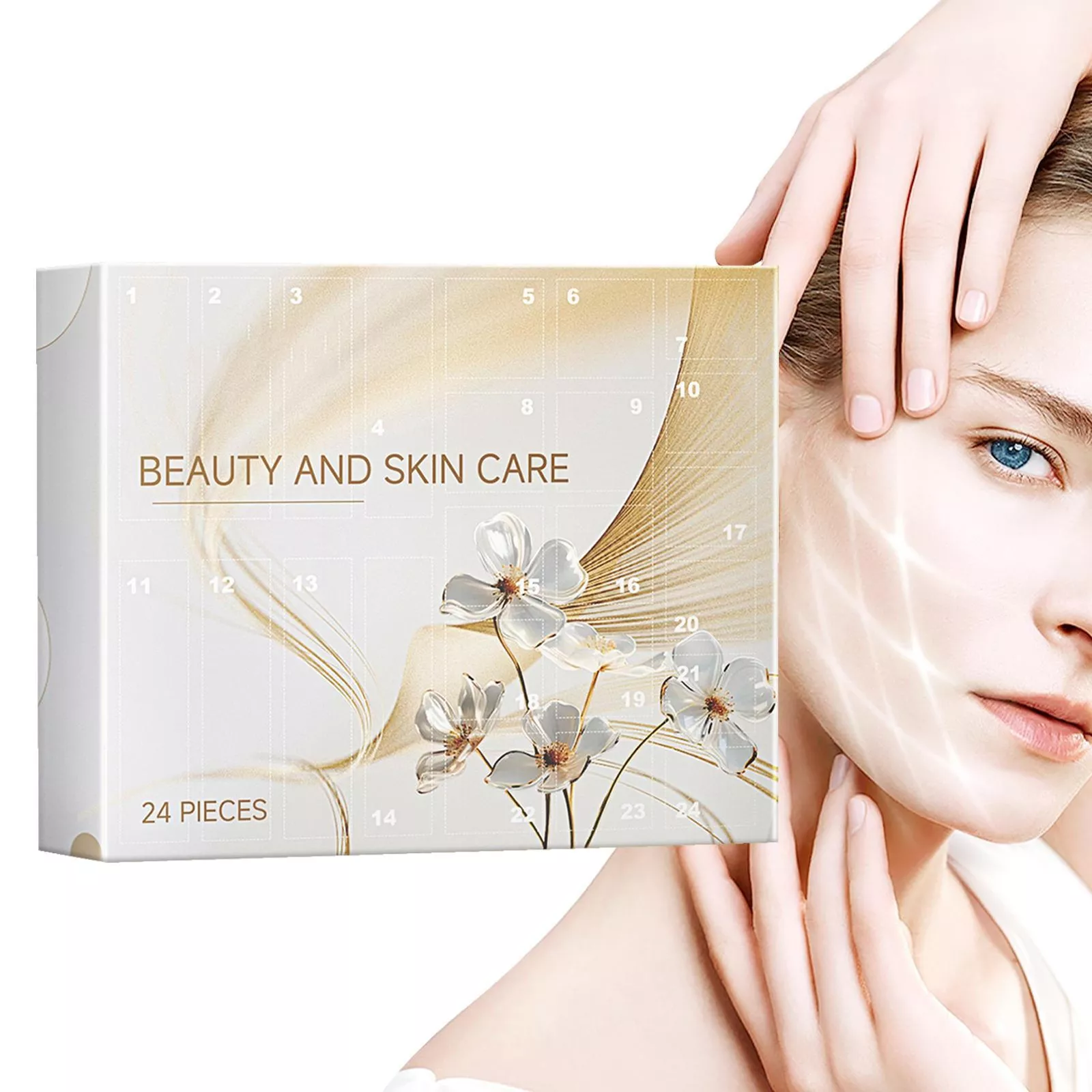 Skincare Advent Calendar, 24 Days Countdown Calendar Skincare Products Set Gift