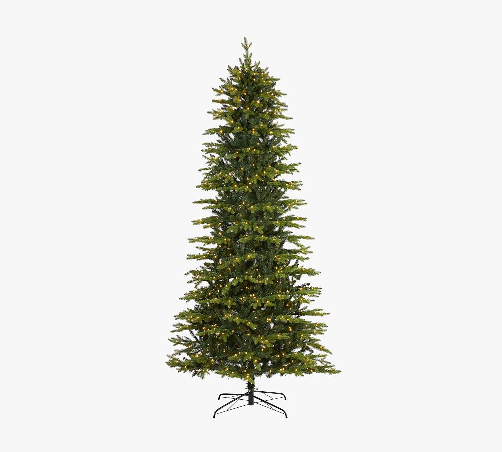 Lit Belgium Fir Artificial Christmas Tree