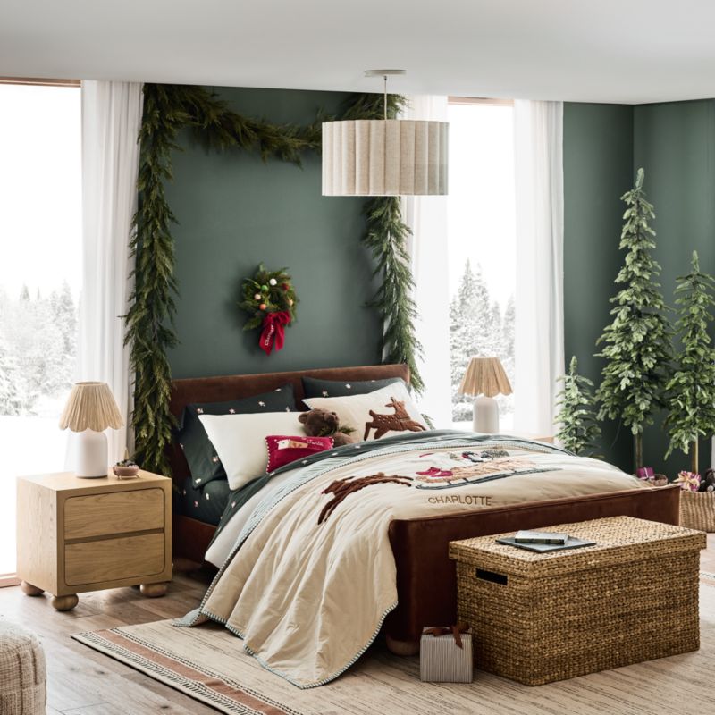 Faux Cypress Real Touch Holiday Garland 15'