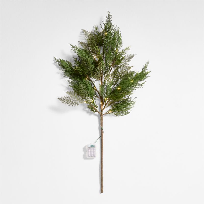 Faux Hemlock Pre-Lit Holiday Stem 40