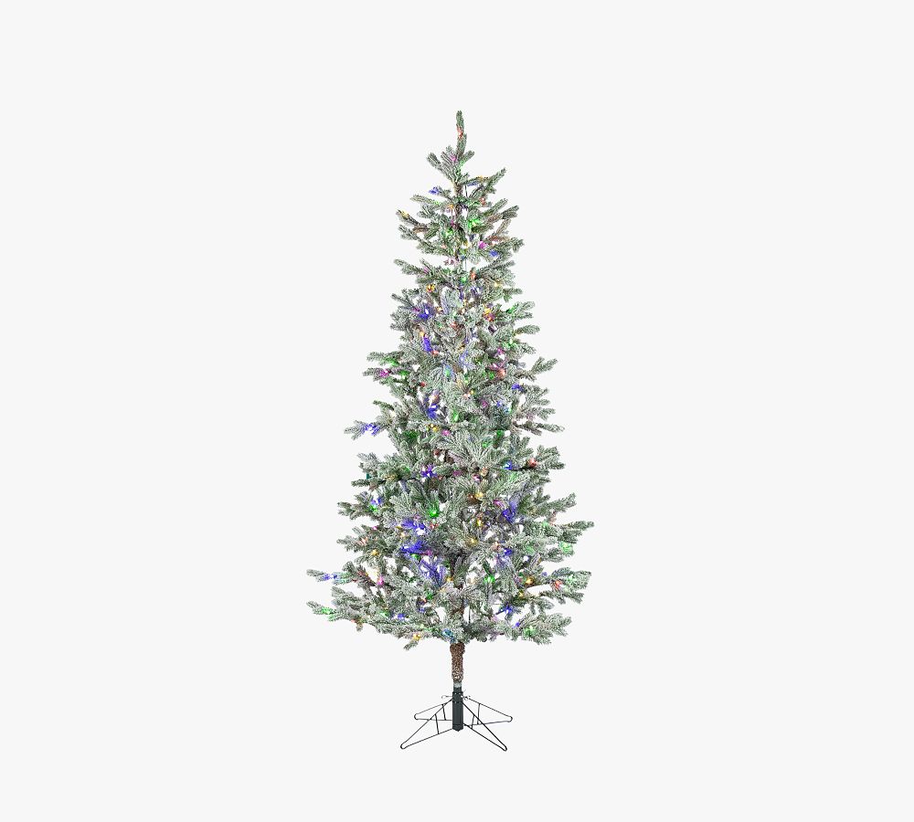 Flocked Rainer Pine Artificial Christmas Tree