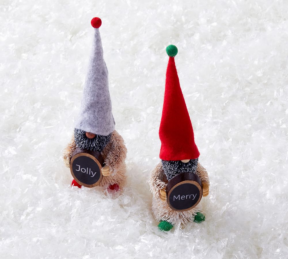 Bottlebrush Gnome Ornaments