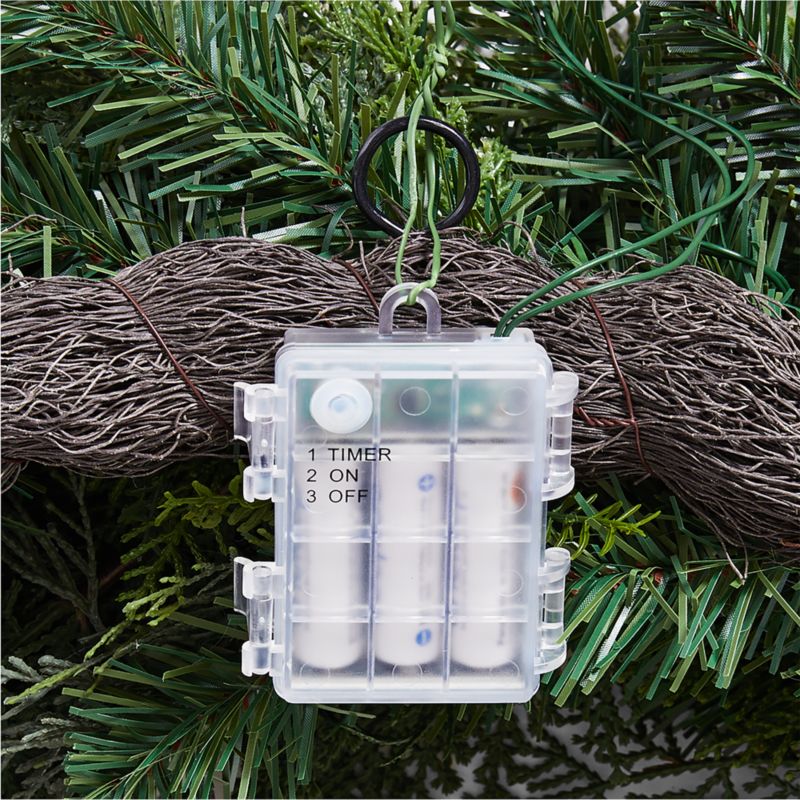 Faux Pre-Lit LED Pine and Eucalyptus Wreath 28