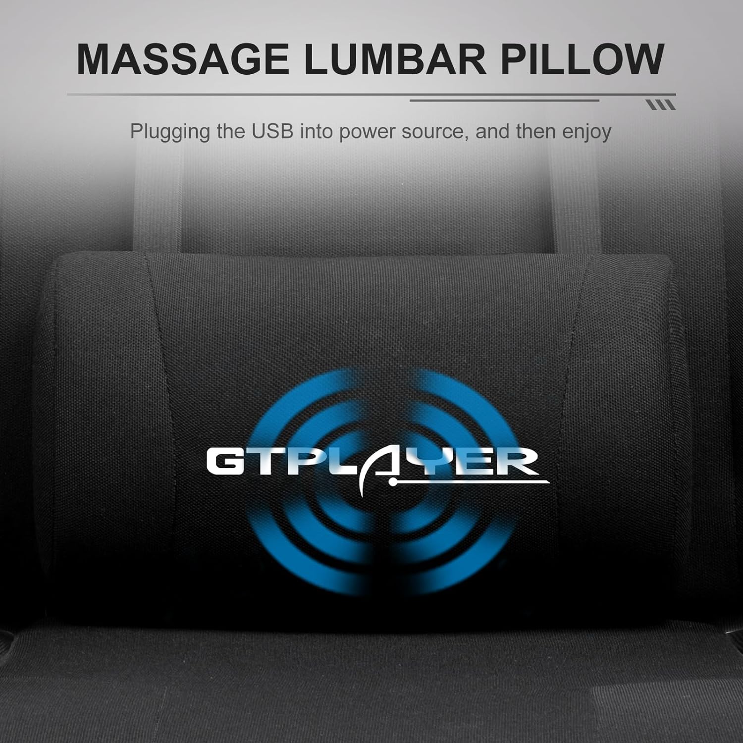 GTPLAYER Gaming Chair, Computer Chair with Footrest and Lumbar Support, Height Adjustable Game Chair with 360 -Swivel Seat and Headrest and for Office or Gaming (White)