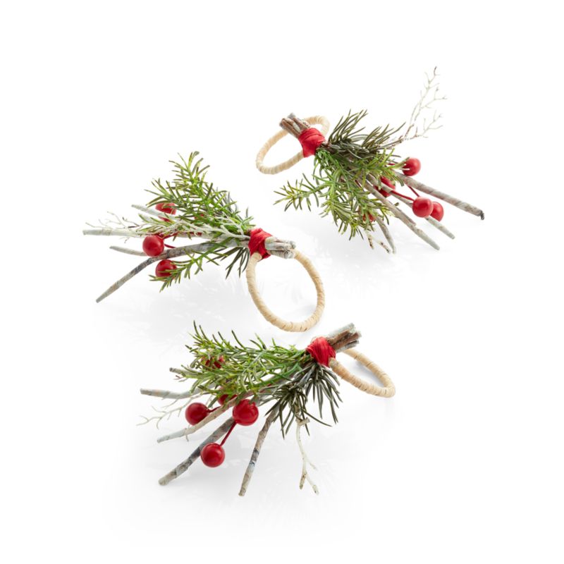 Holiday Twig Berry Napkin Ring