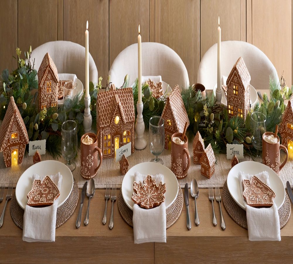 Handcrafted Gingerbread Village Houses