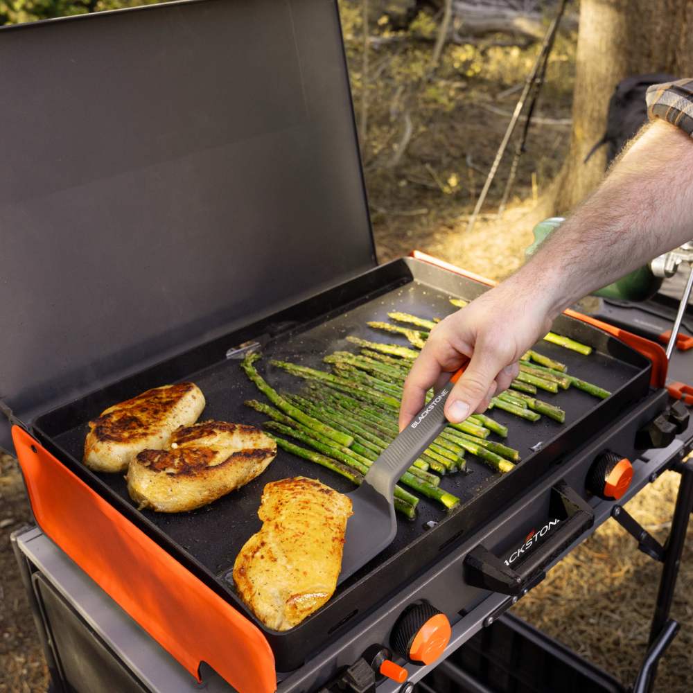 Blackstone Adventure Ready 20 x14  2-Burner Propane Camping Griddle with Latching Hood and Handle