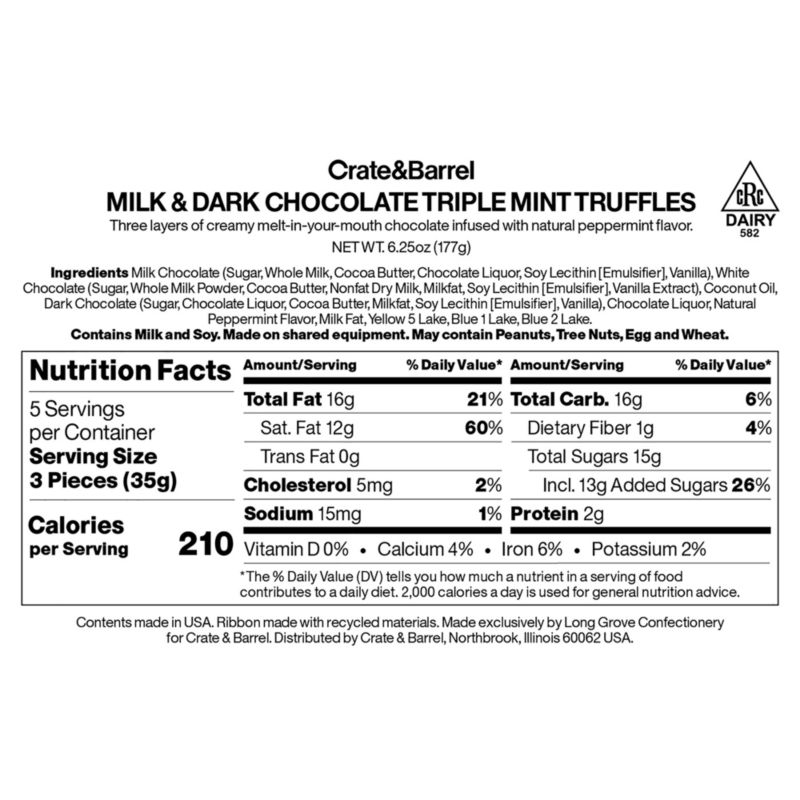 Milk & Dark Chocolate Triple Mint Truffles with Gift Box