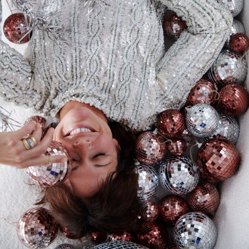 Stevey Disco Ball Christmas Tree Ornaments by Leanne Ford, Set of 12