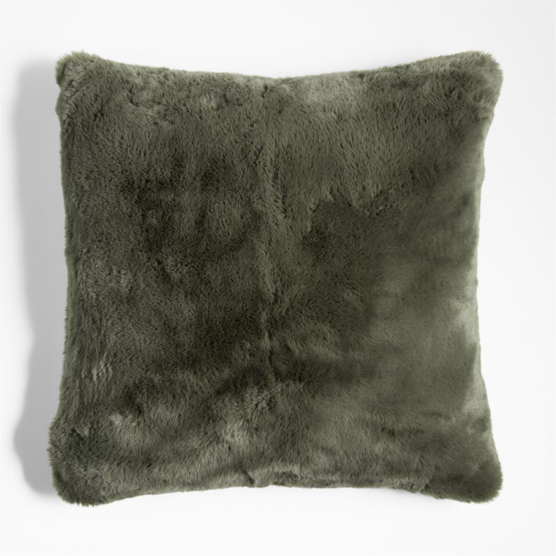 Burnt Green Faux Fur 23