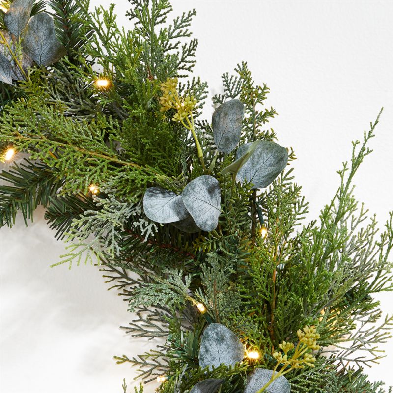 Eucalyptus and Pine Holiday Wreath and Garland Set