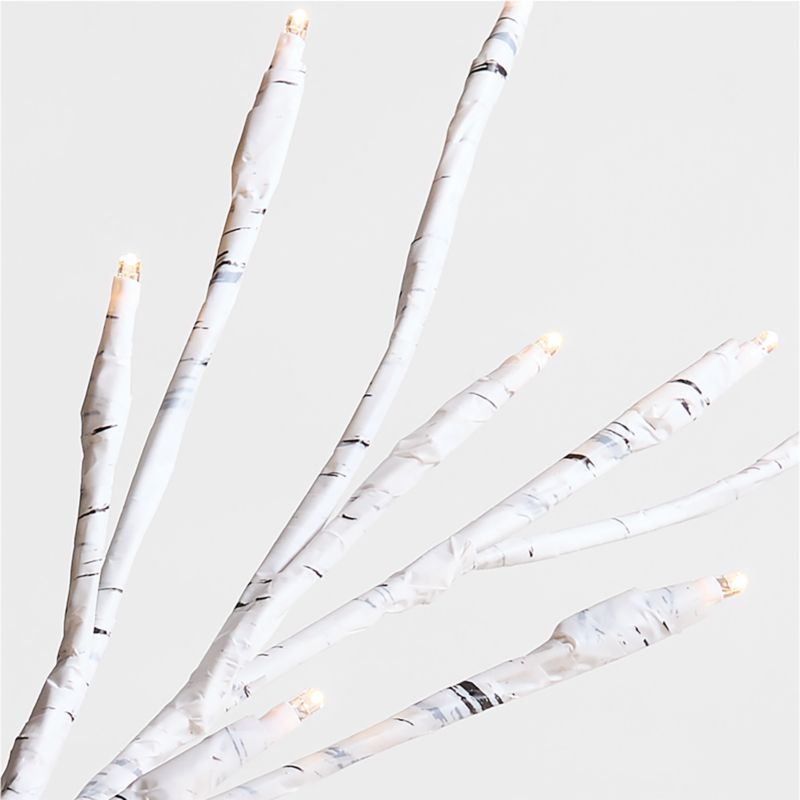 Faux Birch Pre-Lit Stem 40