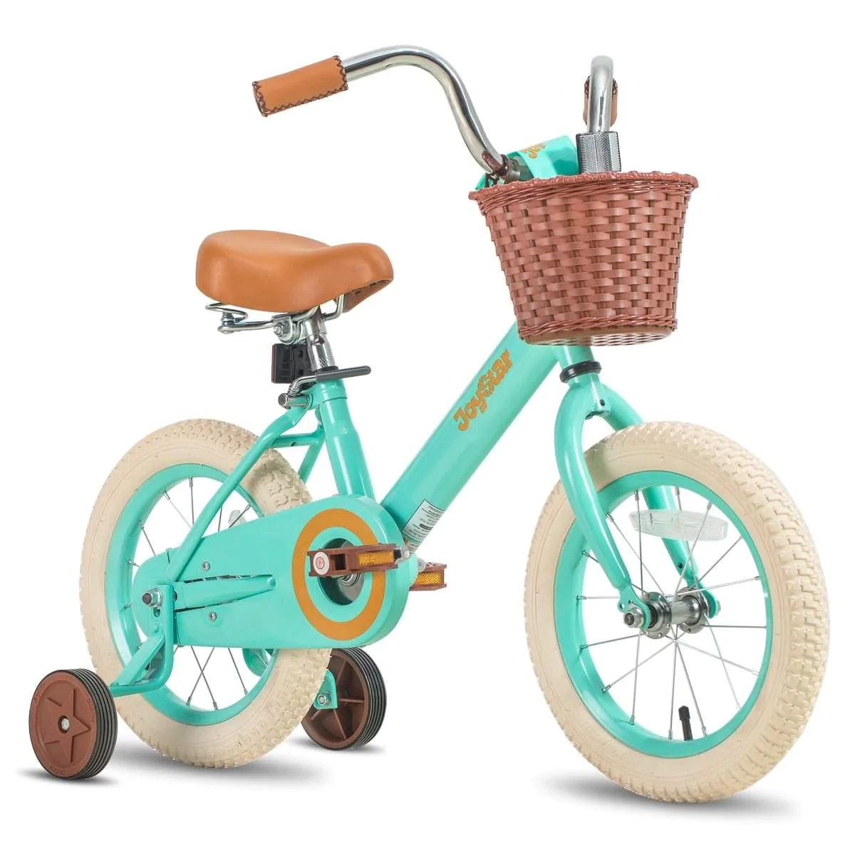 Vintage Kids Bike for 2-9 Years Old Girls & Boys, Children s Bike Cicyle with Basket & Training Wheels