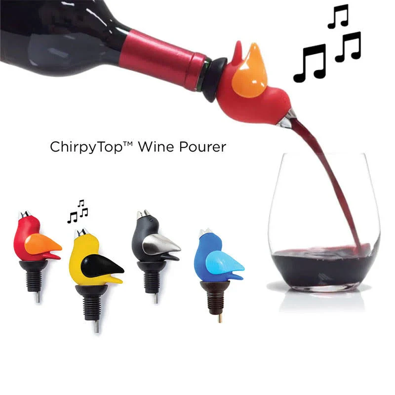 ChirpyTop Wine Pourer (Brown/Copper)