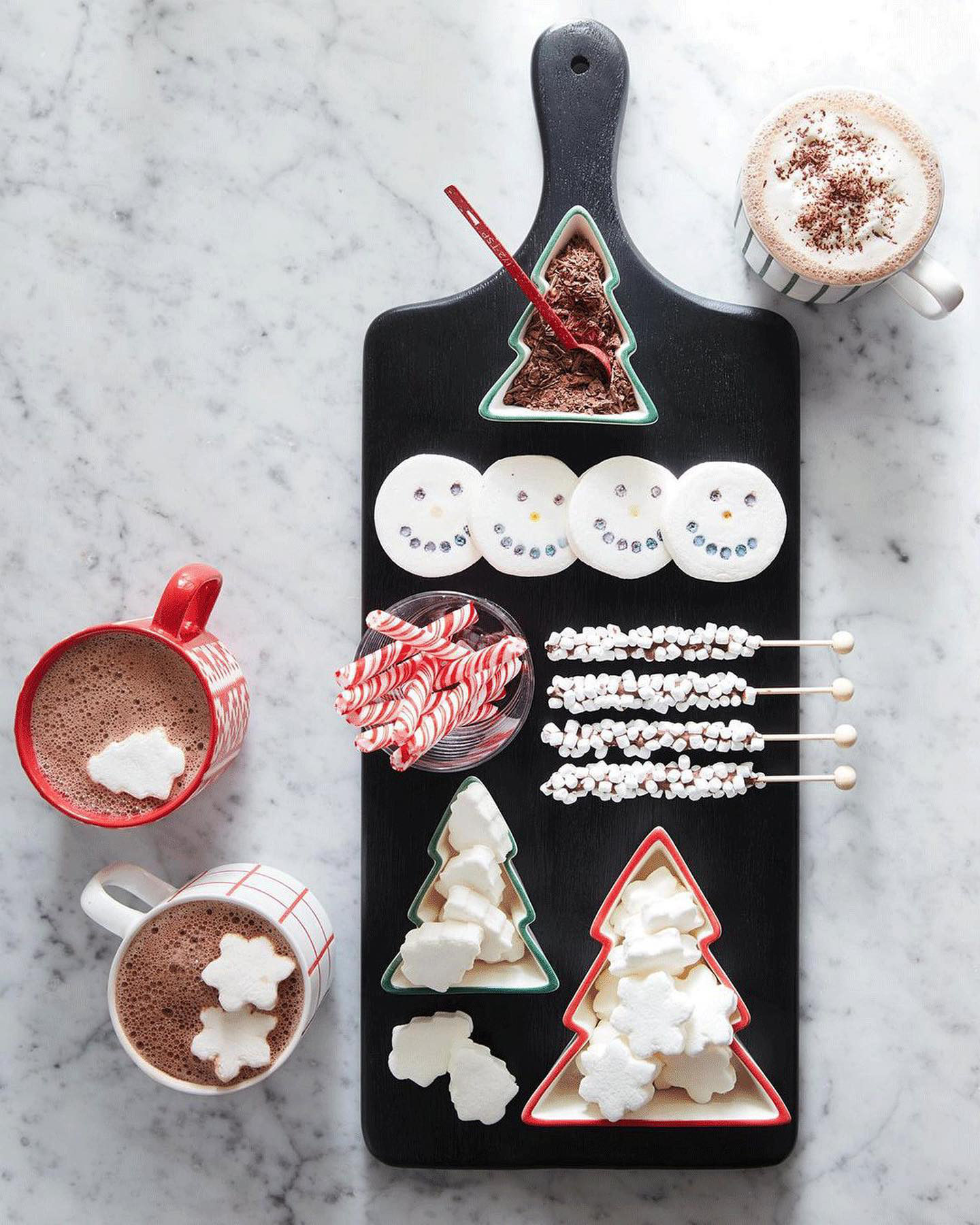 Mini White Snowflake Marshmallows