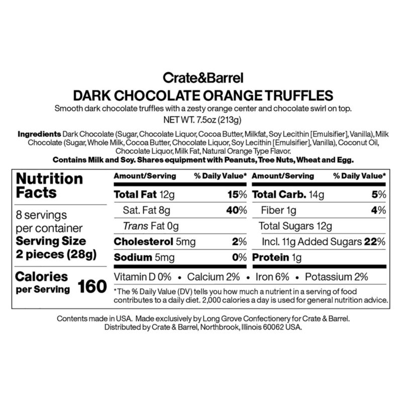 Dark Chocolate Orange Truffles with Gift Box