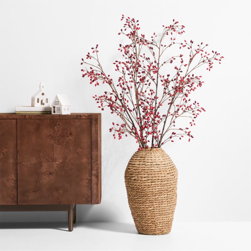 Red Rose Hip Holiday Stem 60