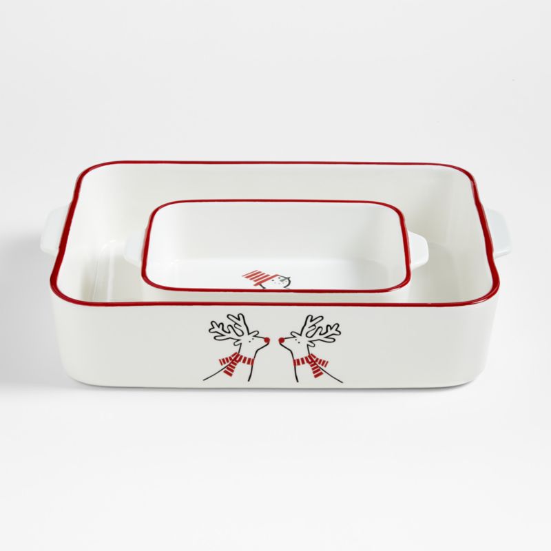 Joan Anderson Arctic Friends Baking Dishes, Set of 2