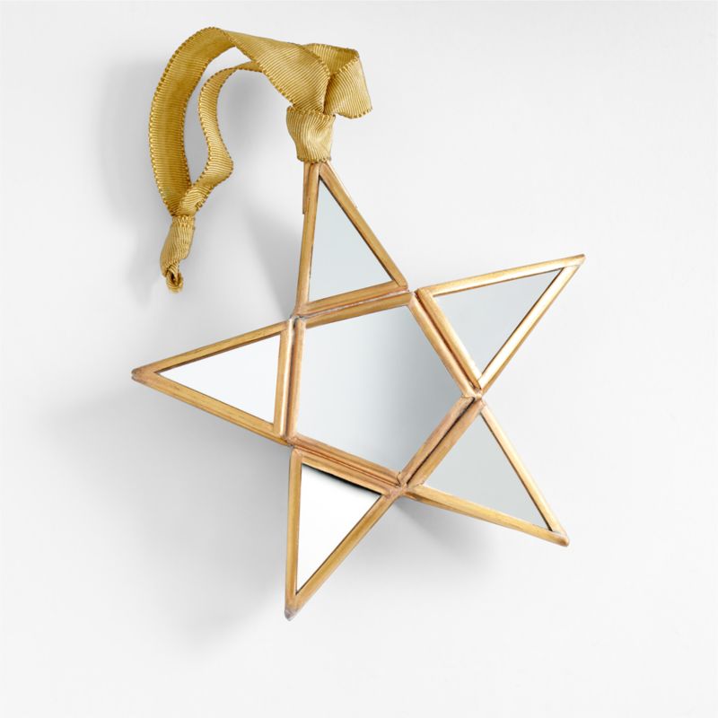 Mirrored Glass Star Christmas Tree Ornament