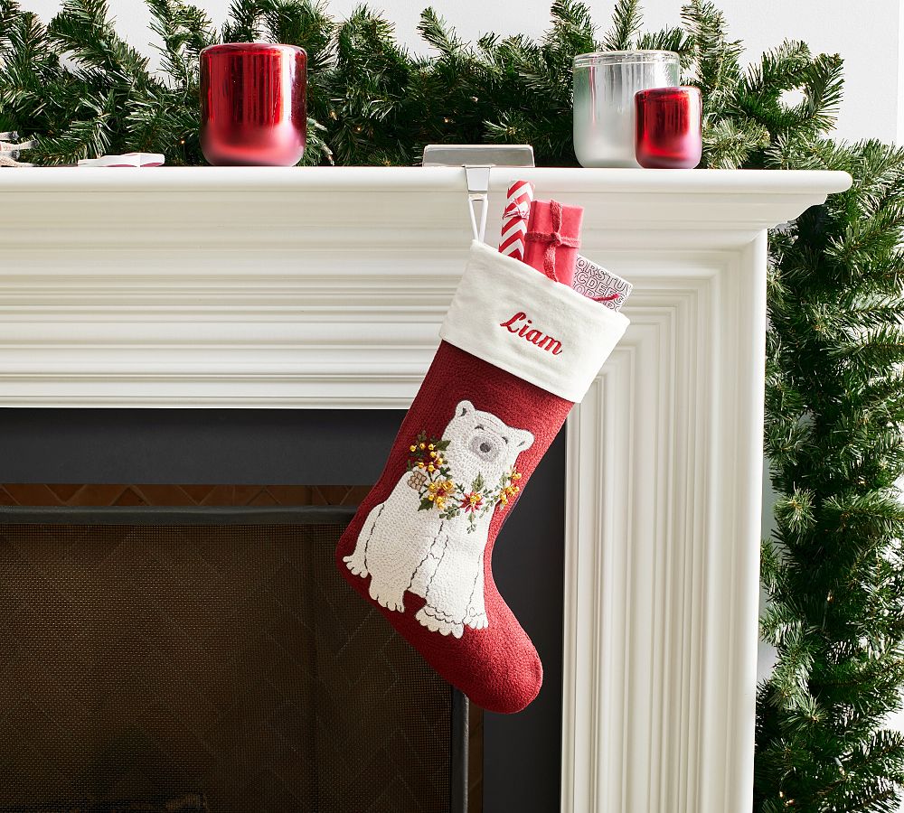 Holiday Icons Crewel Stockings