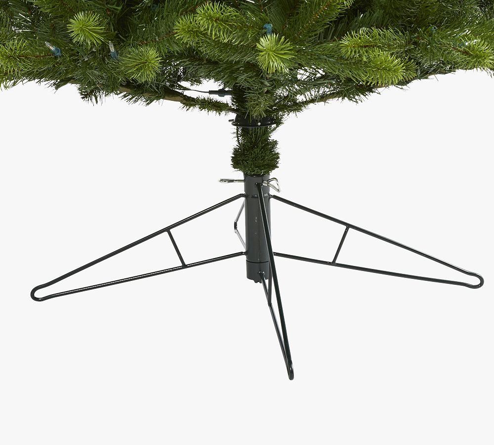 Lit Slim Virginia Spruce Faux Christmas Tree