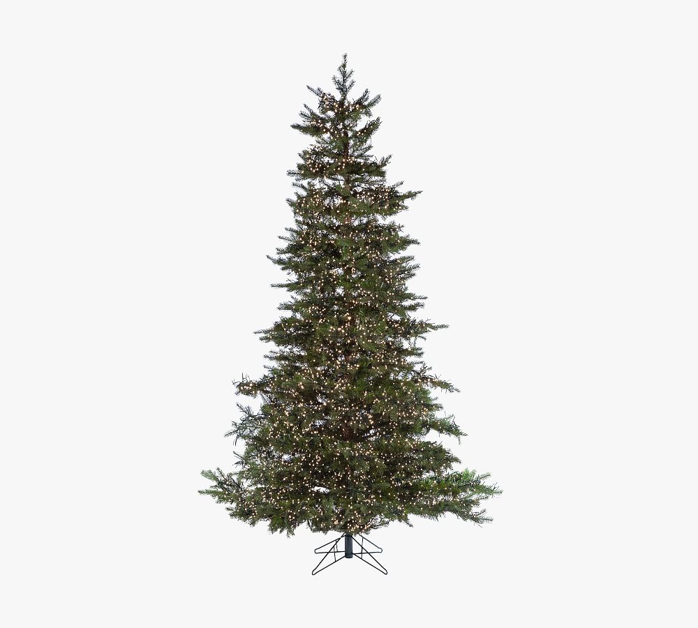 Lit LED Monaco Pine Faux Christmas Tree