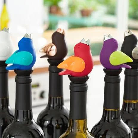 ChirpyTop Wine Pourer (Brown/Copper)