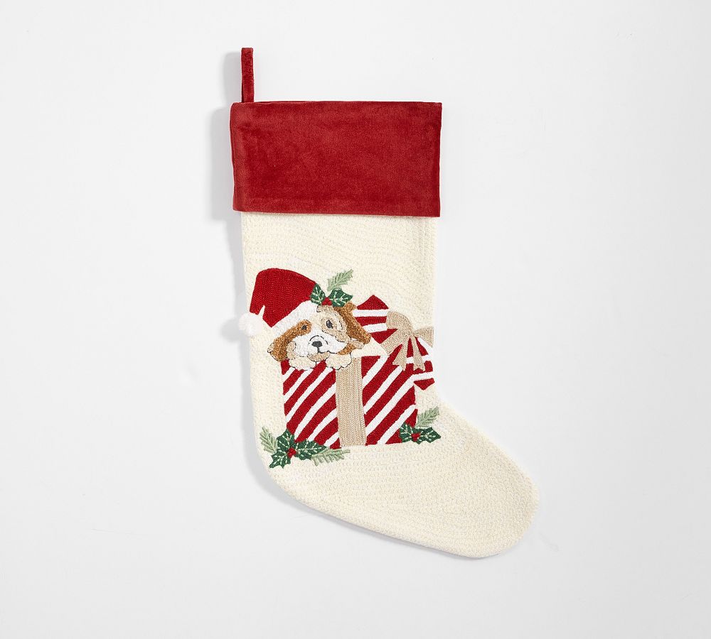 Holiday Icons Crewel Stockings