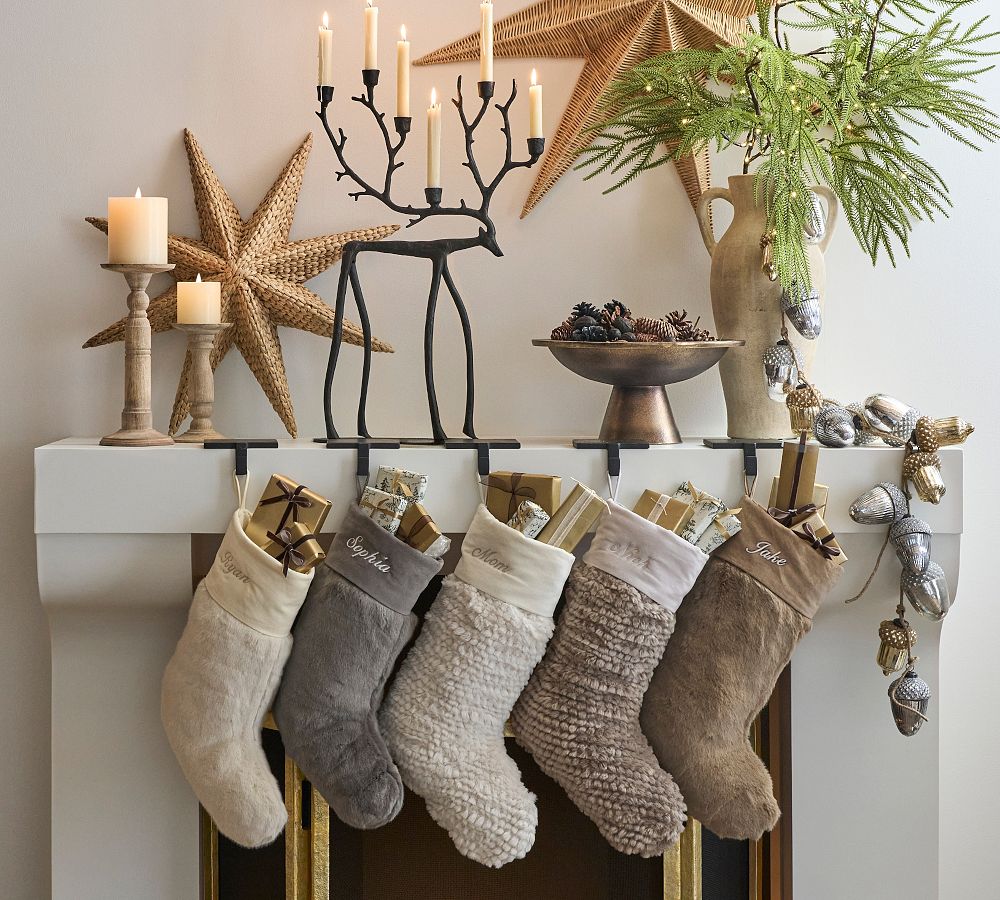 Honeycomb Faux Fur Stockings