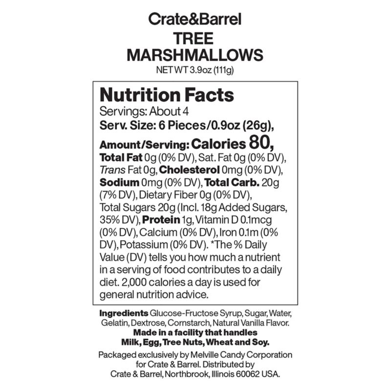 Mini White Tree Marshmallows