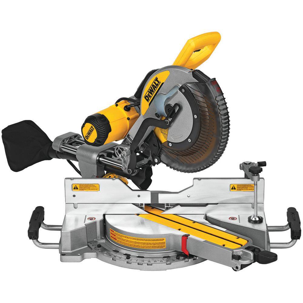 DWS779 15 Amp Corded 12 in. Double Bevel Sliding Compound Miter Saw, Blade Wrench and Material Clamp