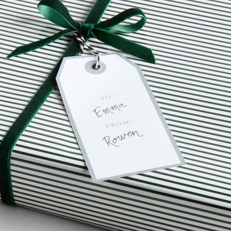 White Holiday Gift Tags, Set of 10