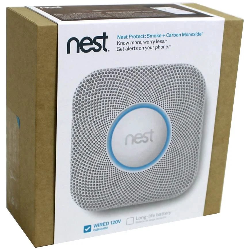 Google Nest Protect (Wired) 2nd Generation, White